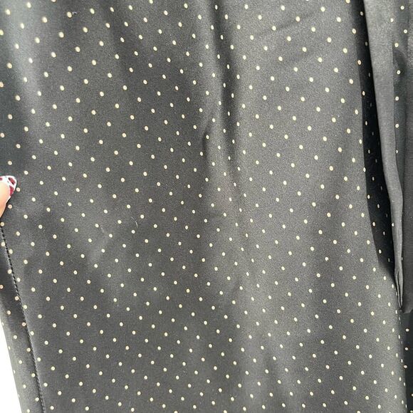 Banana Republic Women’s 100% Silk Black Polka Dot Tie Waist Skirt Size 4 - Picture 3 of 8
